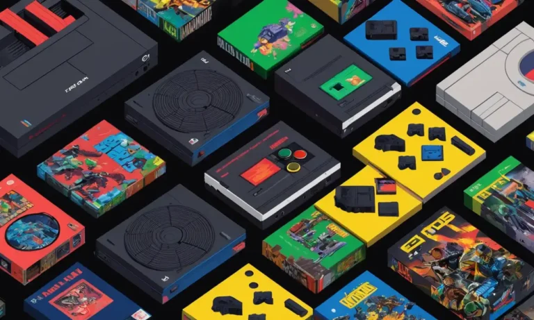 Un montaje de consolas de videojuegos icónicos (por ejemplo