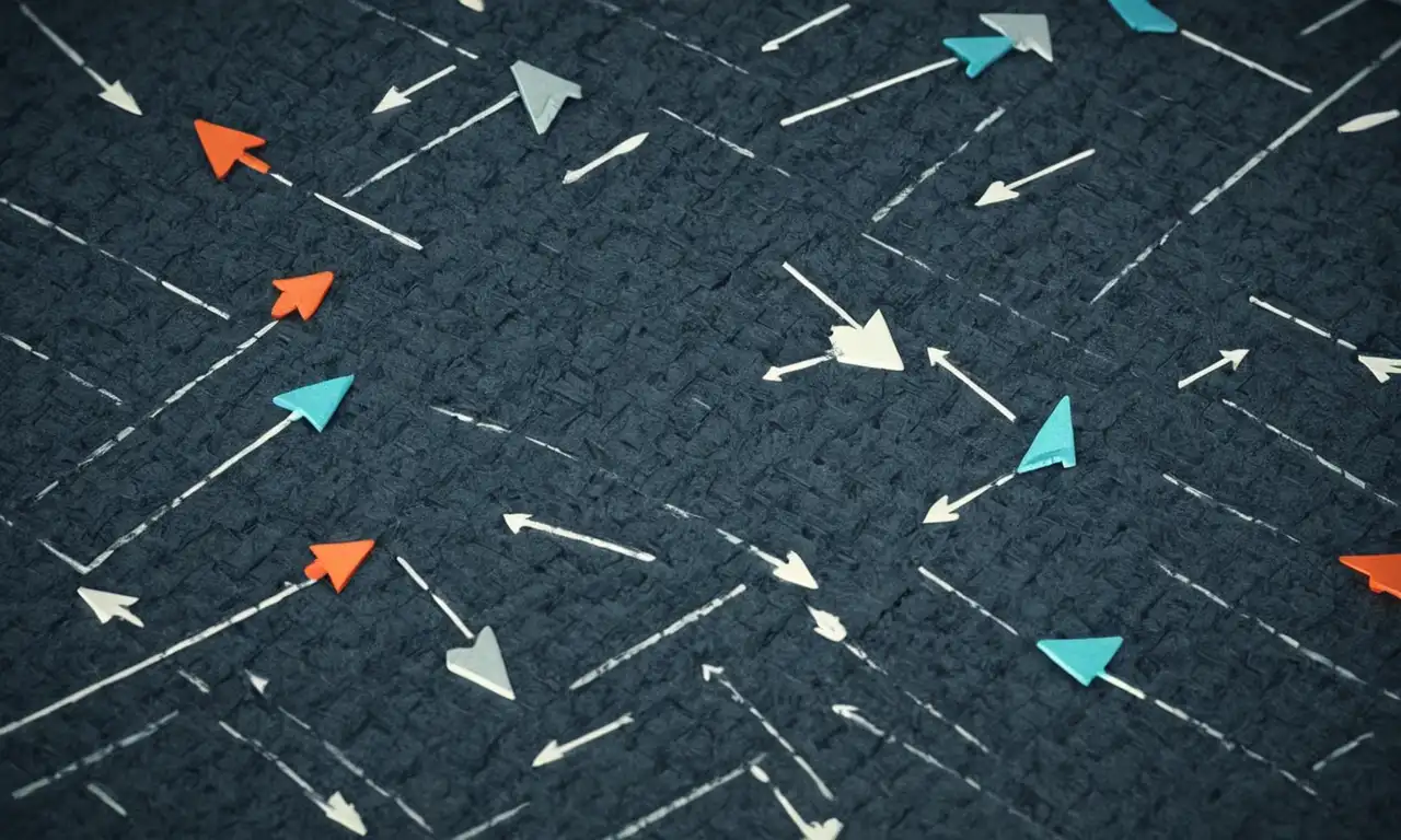 Un acercamiento de una imagen texturizada que se filtra, con flechas que representan la mejora de la calidad.