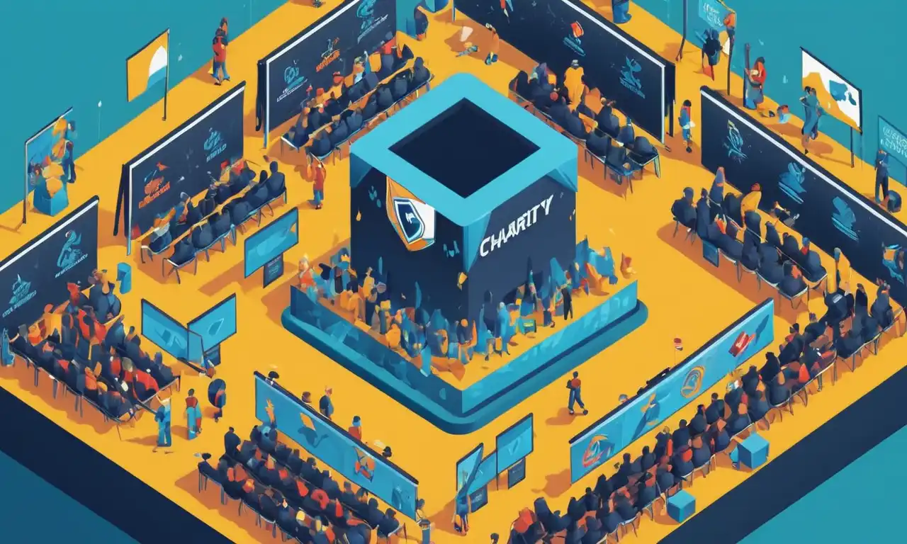 Un gráfico que representa el crecimiento de los eventos de caridad en la industria del esports.