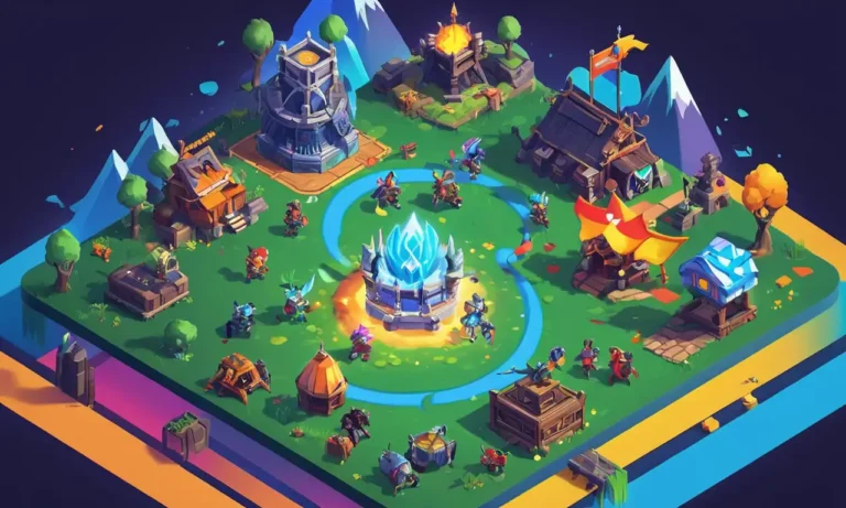 Una ilustración gráfica que muestra varios modos de juego competitivos