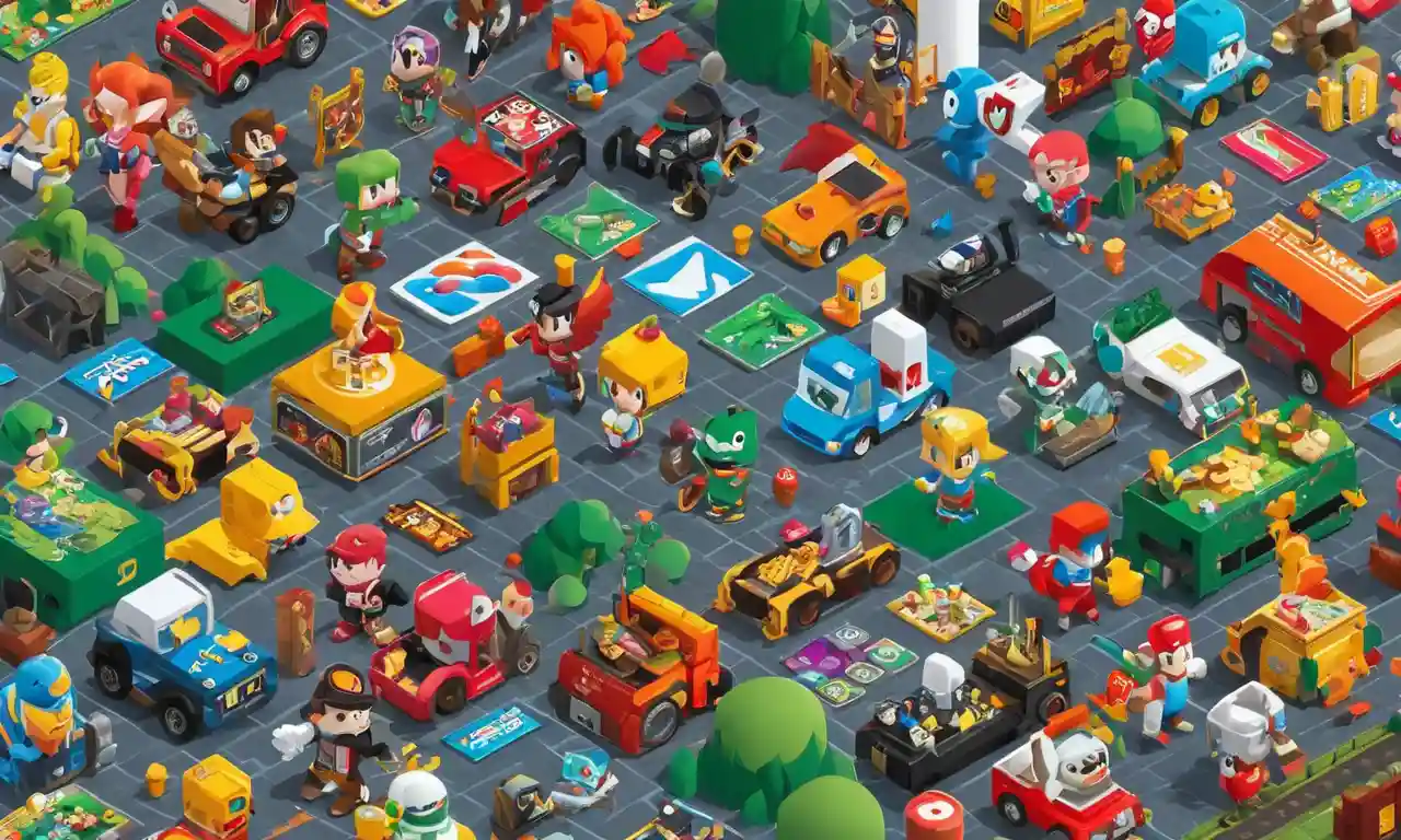 Un collage de personajes de juego de varias franquicias