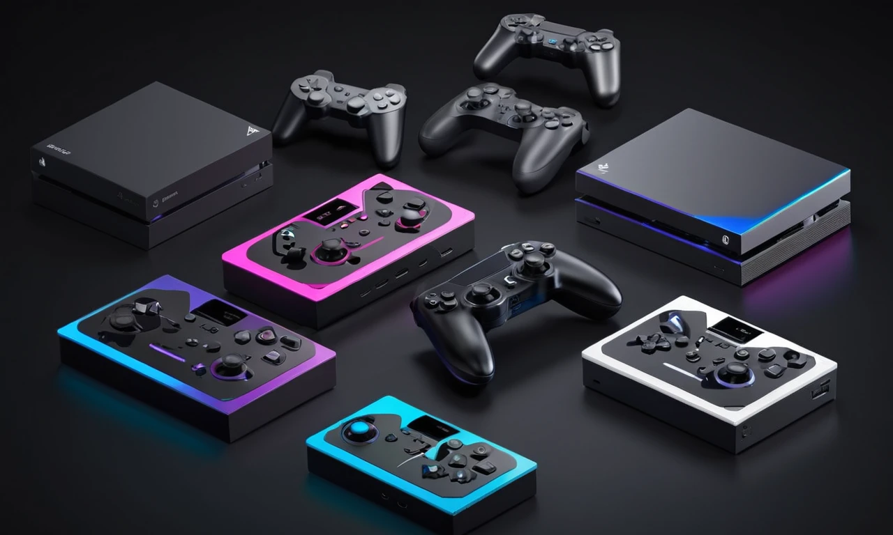 Un gráfico que compara las especificaciones y el rendimiento de varias consolas de juego.