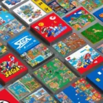 Una imagen de pantalla dividida que compara logotipos icónicos de Sega y Nintendo lado a lado.