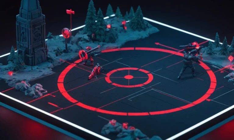 Una pantalla de jugadores que muestra un juego popular con un crosshair rojo que simboliza a los oponentes de frotando en el fondo.