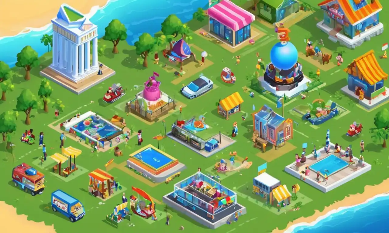 Una representación gráfica de la evolución de los juegos móviles y su creciente competencia en el mercado actual.