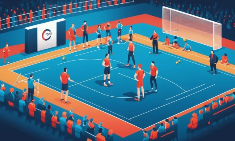 Una formación profesional de atletas con entrenadores en el fondo