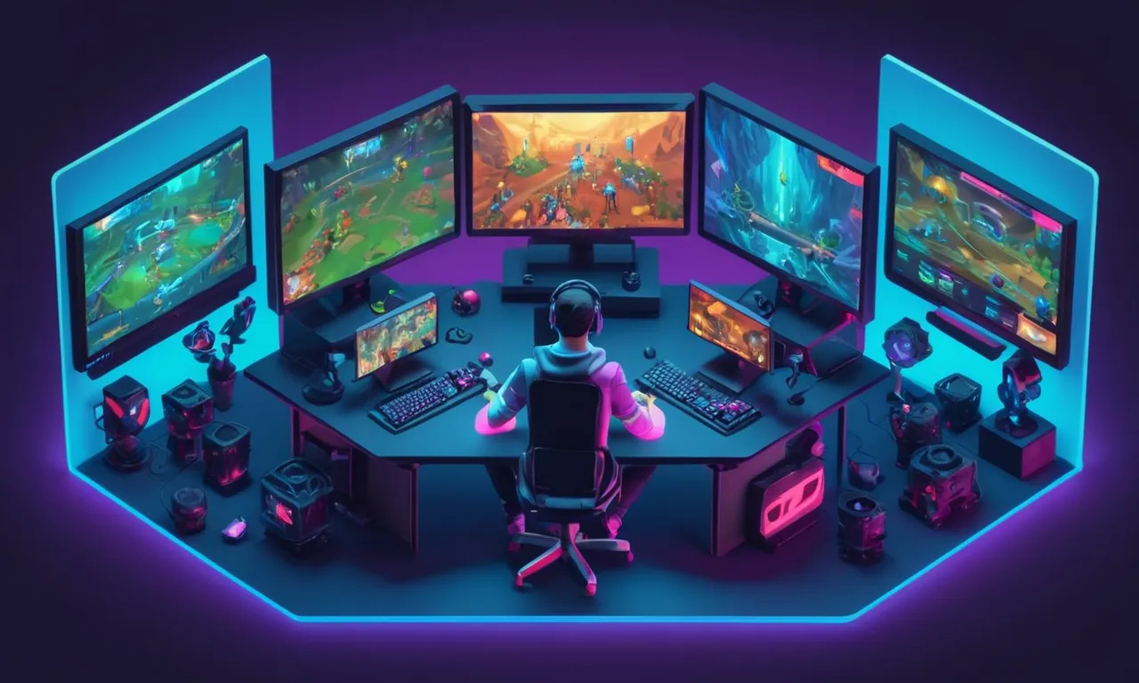 Un jugador analizando un partido de juego profesional en una pantalla de computadora.