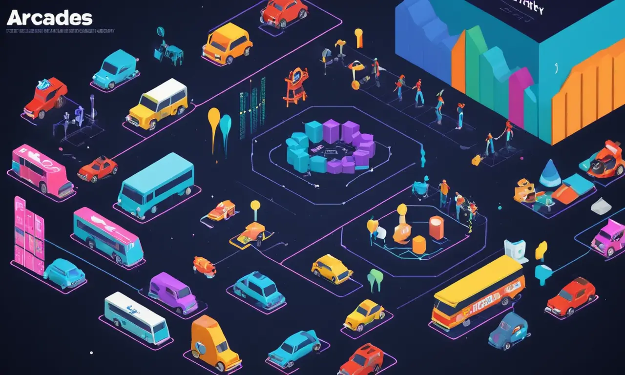 Un gráfico que muestra análisis de datos sobre el impacto de los arcades en la comunidad de juegos.