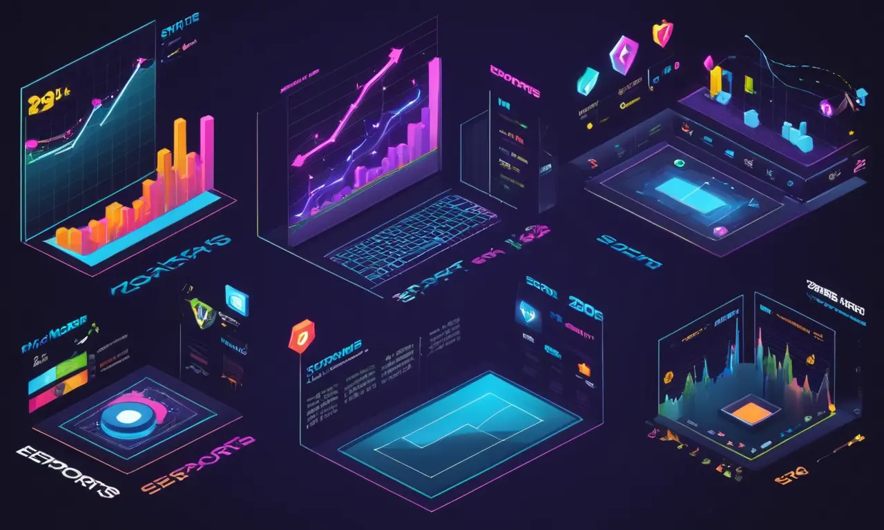 Gráficos y gráficos que muestran el crecimiento de eSports en varias plataformas durante la última década.