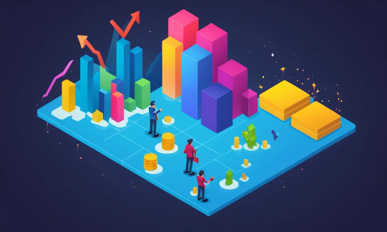 Un gráfico que muestra el crecimiento de las ventas de juego después de exitosa campaña de crowdfunding.