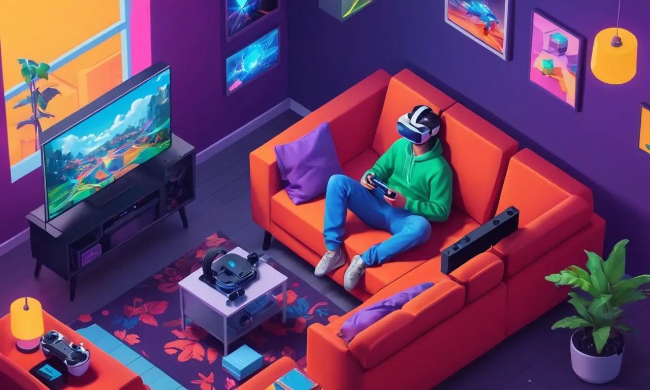 Una persona que sostiene un controlador de juego con varios mods de mejora de calidad de vida mostrados en la pantalla.