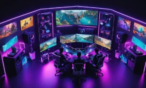 Un grupo de streamers se reunieron alrededor de una configuración de juego