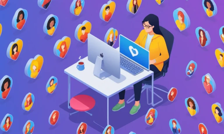 Una persona sentada en un ordenador