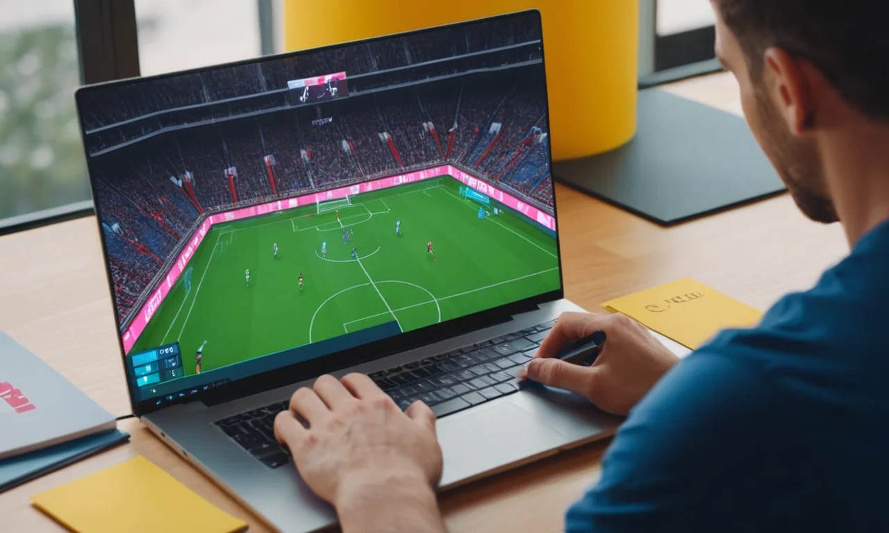 Un jugador analizando una pantalla de juego competitiva en un portátil.