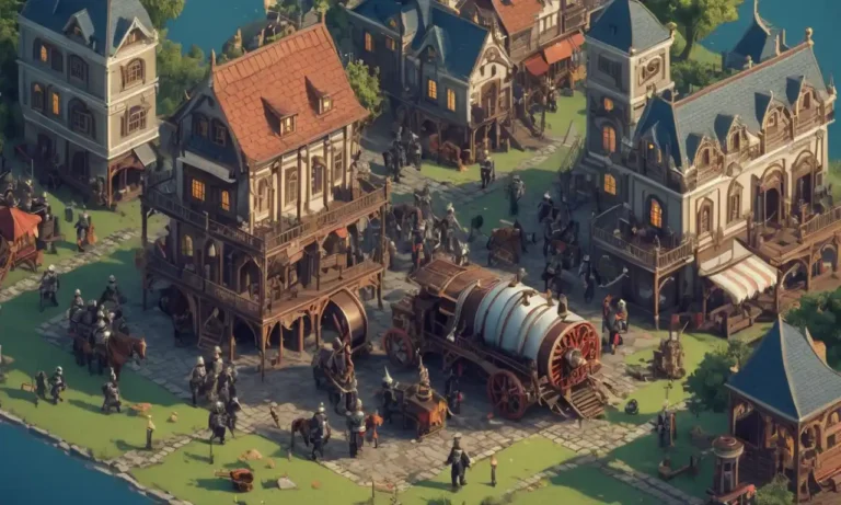 Un escenario de la era victoriana con maquinaria a vapor y caballeros luchando contra vampiros.