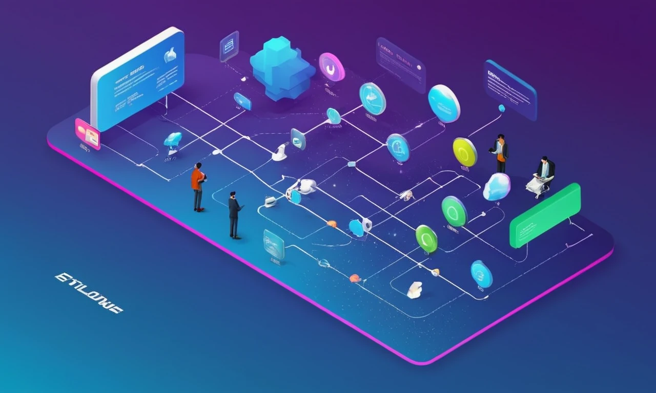 Una línea de tiempo de evolución del diseño del diálogo en la era digital, destacando las innovaciones y tendencias.