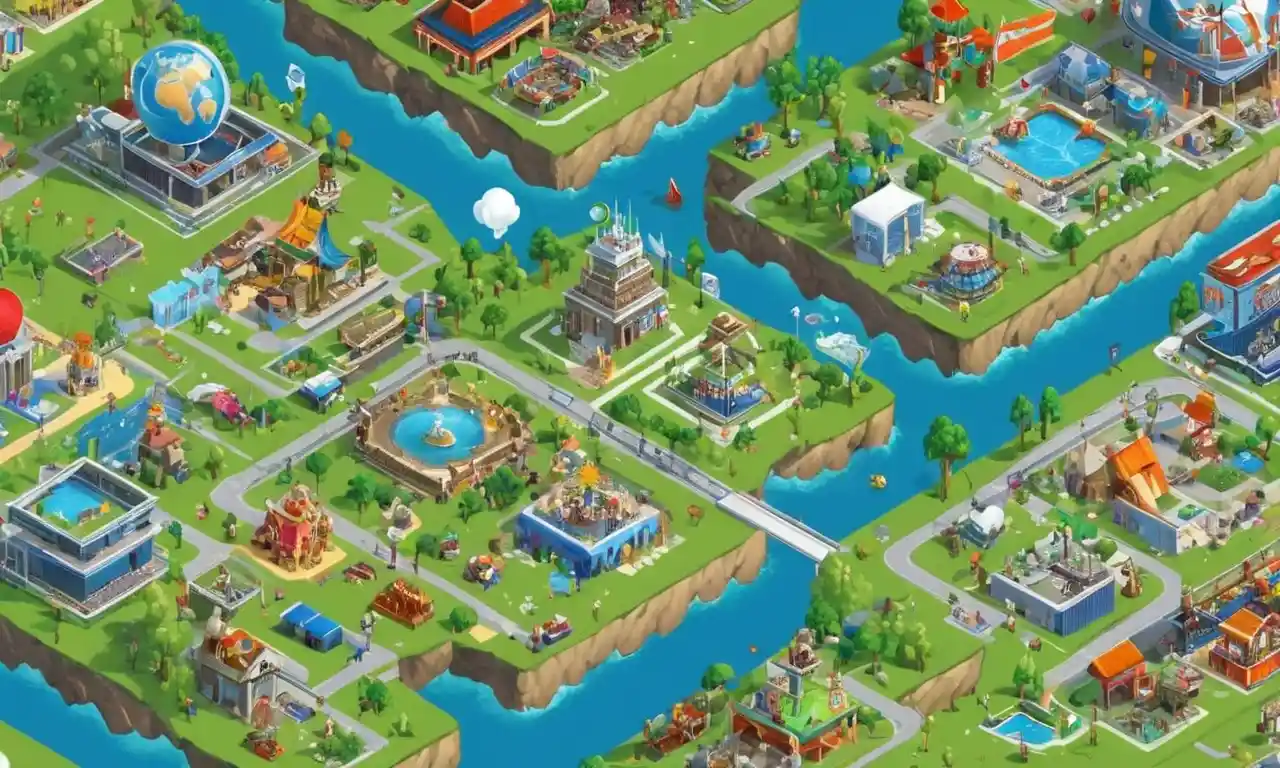 Una representación gráfica que muestra el flujo de los juegos importados y su influencia en la industria mundial del juego.