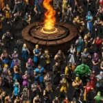 Un montaje de personajes de Mortal Kombat y referencias en diversas formas de medios