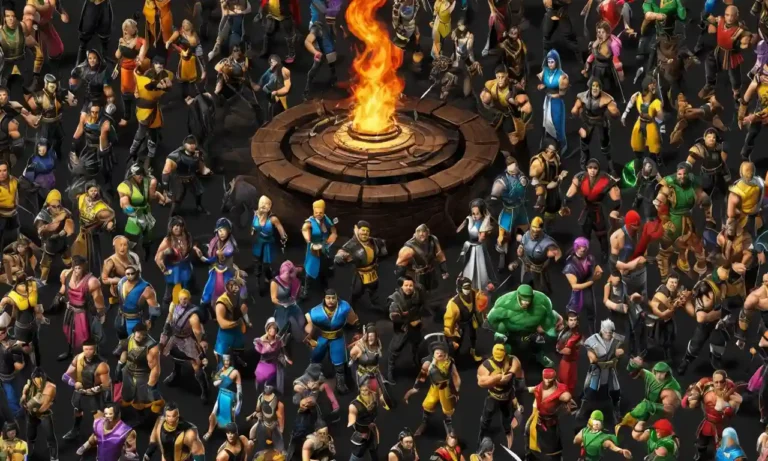 Un montaje de personajes de Mortal Kombat y referencias en diversas formas de medios