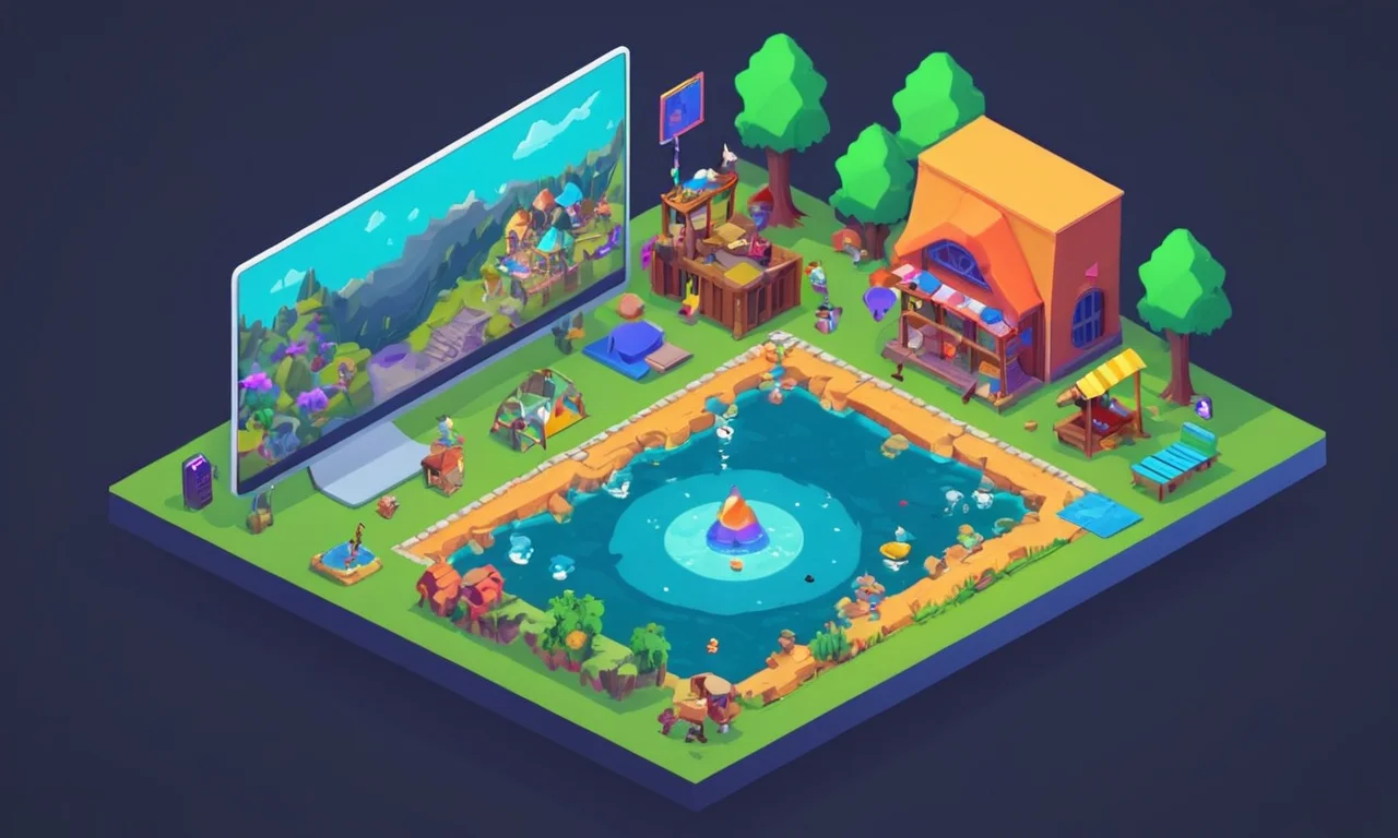 Una pantalla de ordenador mostrando software de desarrollo del juego y herramientas de narración interactiva.