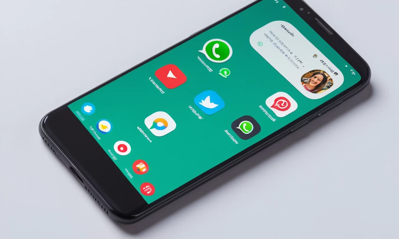 Una pantalla dividida que compara las populares plataformas internacionales de mensajería (por ejemplo WhatsApp, Telegram, WeChat) con sus características e interfaces de usuario.