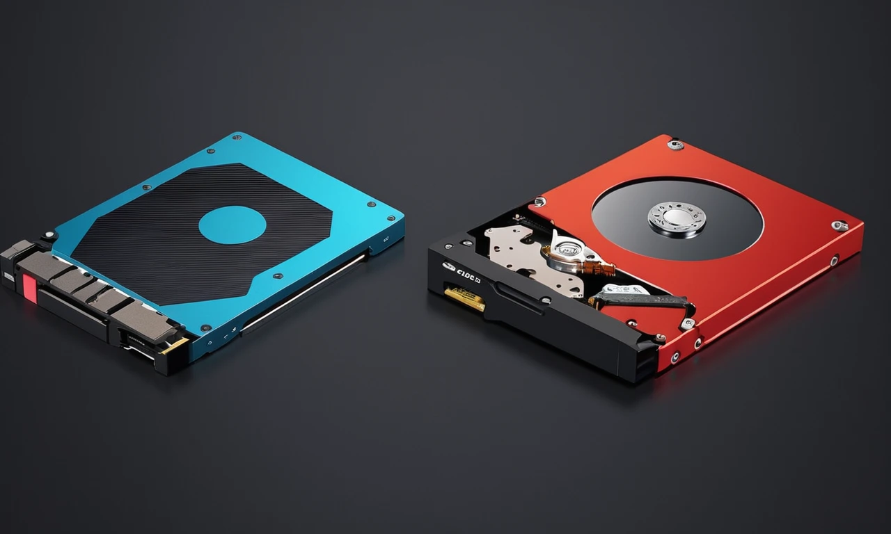 Un gráfico de comparación de Solid State Drive (SSD) y Hard Disk Drive (HDD) opciones de almacenamiento para mods de juego.