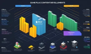 Un gráfico que compara el impacto de diferentes plataformas en el desarrollo de contenidos de juego