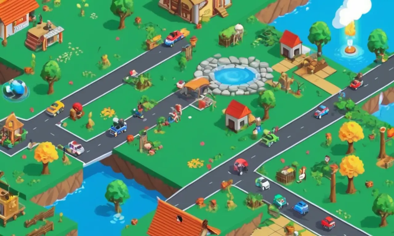 Una ilustración gráfica que muestra la evolución de mods en el mundo de los videojuegos, con populares mods resaltados.