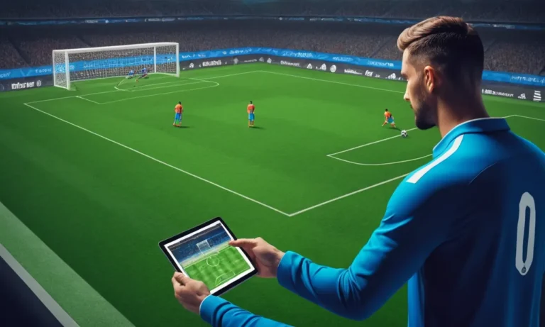 Un futbolista profesional en el campo