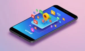 Una pantalla de teléfono inteligente que muestra una campaña viral en las redes sociales.