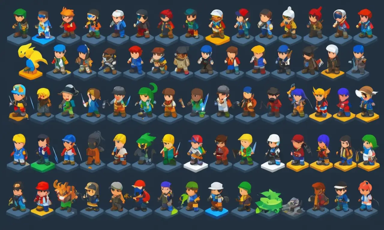 Un gráfico que ilustra la evolución de los avatares en videojuegos de personajes simples a complejas representaciones digitales.