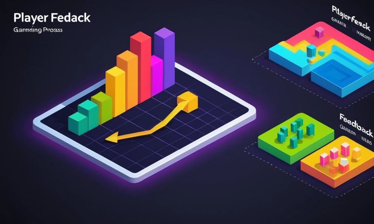 Un gráfico que muestra la retroalimentación del jugador mejorando la eficiencia del proceso de desarrollo del juego.
