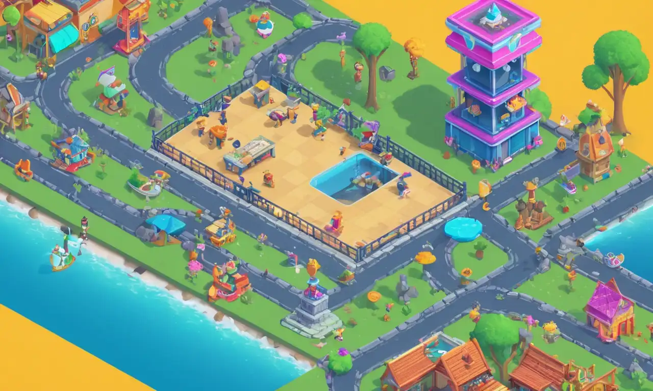 Una imagen de pantalla dividida que muestra un juego a la izquierda con estrategias de monetización impulsadas por AI destacadas.