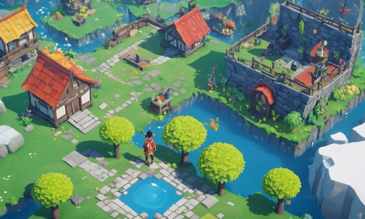 Un jugador personaje avatar en un mundo virtual