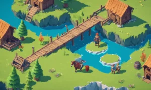 Un personaje de jugador en medio de un vasto entorno de mundo abierto