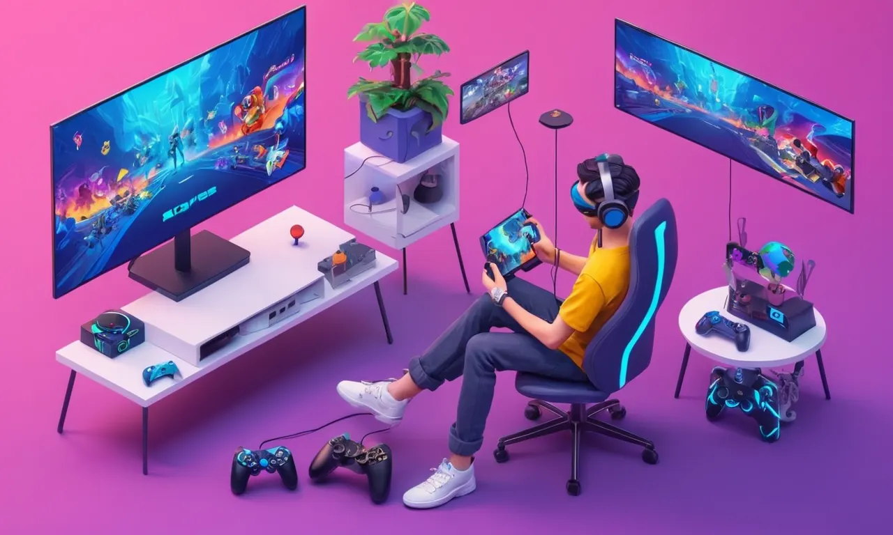 Un jugador que sostiene un controlador